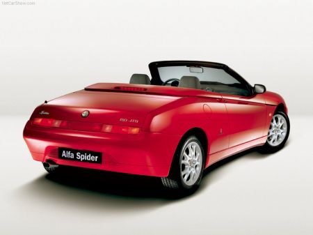 Alfa Romeo Spider 2003 год вид сзади